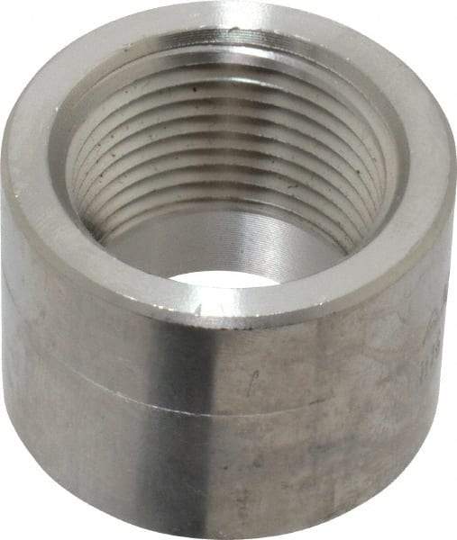 Merit Brass - 3/4" Grade 304/304L Stainless Steel Pipe Half Coupling - FNPT End Connections, 3,000 psi - Eagle Tool & Supply