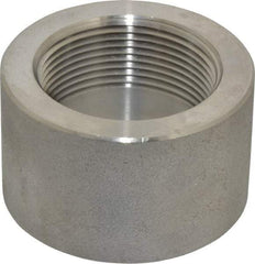 Merit Brass - 1-1/2" Grade 304/304L Stainless Steel Pipe Half Coupling - FNPT End Connections, 3,000 psi - Eagle Tool & Supply
