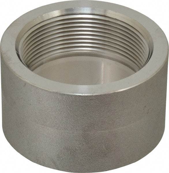Merit Brass - 2" Grade 304/304L Stainless Steel Pipe Half Coupling - FNPT End Connections, 3,000 psi - Eagle Tool & Supply