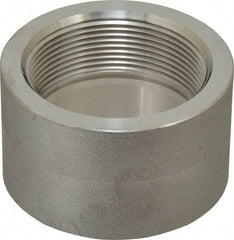 Merit Brass - 2" Grade 304/304L Stainless Steel Pipe Half Coupling - FNPT End Connections, 3,000 psi - Eagle Tool & Supply