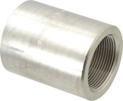 Merit Brass - 1-1/2 x 3/4" Grade 304/304L Stainless Steel Pipe Reducer Coupling - FNPT x FNPT End Connections, 3,000 psi - Eagle Tool & Supply
