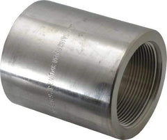 Merit Brass - 2 x 1-1/2" Grade 304/304L Stainless Steel Pipe Reducer Coupling - FNPT x FNPT End Connections, 3,000 psi - Eagle Tool & Supply