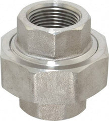 Value Collection - 1" Grade 304/304L Stainless Steel Pipe Union - FNPT x FNPT End Connections, 3,000 psi - Eagle Tool & Supply