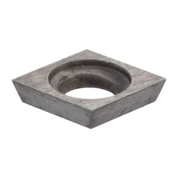Everede Tool - CDCD07 Grade CS2 Carbide Boring Insert - Uncoated, 80° Diamond, 15° Relief Angle, 5/32" Inscr Circle, 0.04" Thick, 0.007" Corner Radius - Eagle Tool & Supply