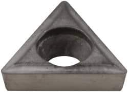 Everede Tool - TPGH215 Grade CS2 Carbide Turning Insert - Uncoated, 60° Triangle, 1/4" Inscr Circle, 3/32" Thick, 1/64" Corner Radius - Eagle Tool & Supply