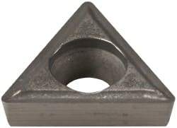 Everede Tool - TPGH215 Grade CS6 Carbide Turning Insert - Uncoated, 60° Triangle, 1/4" Inscr Circle, 3/32" Thick, 1/64" Corner Radius - Eagle Tool & Supply