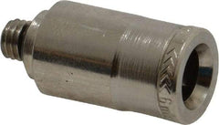 Norgren - 6mm Outside Diam, 10-32 UNF, Nickel Plated Brass Push-to-Connect Tube Male Connector - 260 Max psi, Tube to Male UNF Connection, Nitrile O-Ring - Eagle Tool & Supply