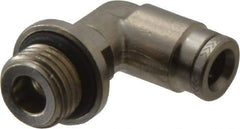 Norgren - 6mm Outside Diam, 1/4 BSPP, Nickel Plated Brass Push-to-Connect Tube Male Swivel Elbow - 260 Max psi, Tube to Male BSPP Connection, Nitrile O-Ring - Eagle Tool & Supply