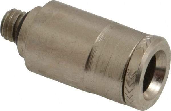 Norgren - 6mm Outside Diam, M5x0.8 Metric, Nickel Plated Brass Push-to-Connect Tube Male Connector - 260 Max psi, Tube to Metric Thread Connection, Nitrile O-Ring - Eagle Tool & Supply