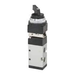 ARO/Ingersoll-Rand - 1/4" NPT Manual Mechanical Valve - 4-Way, 2 Position, Long Selector/Manual & 0.7 CV Rate - Eagle Tool & Supply