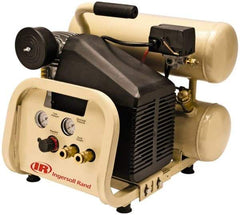 Ingersoll-Rand - 2 HP, 4.2 CFM Twin Stack Air Compressor - 4.0 Gallon Tank, 120 Amp, 125 Max psi, 120V - Eagle Tool & Supply