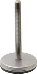 Gibraltar - 1/2-13 Bolt Thread, Stud Mount Leveling Pad & Mount - 500 Max Lb Capacity, 2.8" Base Diam, 4" Thread Length - Eagle Tool & Supply