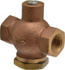 Kingston - 3/8" Brass Check Valve - Inline, FNPT x FNPT, 400 WOG - Eagle Tool & Supply