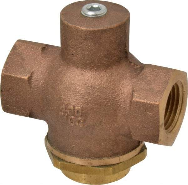 Kingston - 1/2" Brass Check Valve - Inline, FNPT x FNPT, 400 WOG - Eagle Tool & Supply