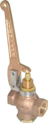 Kingston - 3/8" Pipe, 400 Max psi, Buna N Disc, Self Closing Control Valve - Pull Lever, FNPT x FNPT End Connections - Eagle Tool & Supply