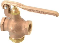 Kingston - 3/4" Pipe, 400 Max psi, Buna N Disc, Self Closing Control Valve - Squeeze Lever, FNPT x FNPT End Connections - Eagle Tool & Supply