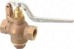 Kingston - 1/2" Pipe, 400 Max psi, Buna N Disc, Self Closing Control Valve - Balanced Valve Squeeze Lever, FNPT x FNPT End Connections - Eagle Tool & Supply