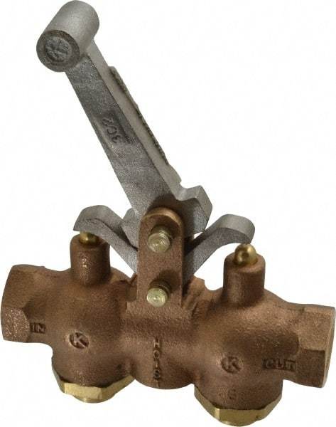 Kingston - 1/2" NPT Hoist Control Valve - Locking Style Lever & 200 Max psi - Eagle Tool & Supply