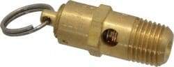 Kingston - 1/4" Inlet, ASME Safety Relief Valve - 100 Max psi, Brass - Eagle Tool & Supply