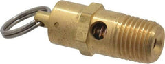Kingston - 1/4" Inlet, ASME Safety Relief Valve - 150 Max psi, Brass - Eagle Tool & Supply
