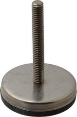 Gibraltar - 5/16-18 Bolt Thread, Stud Mount Leveling Pad & Mount - 250 Max Lb Capacity, 2.03" Base Diam, 2" Thread Length - Eagle Tool & Supply