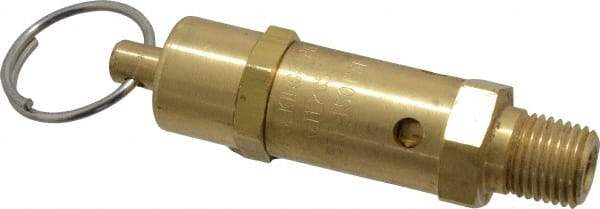 Kingston - 1/4" Inlet, ASME Safety Relief Valve - 150 Max psi, Brass - Eagle Tool & Supply