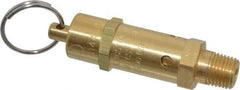 Kingston - 1/4" Inlet, ASME Safety Relief Valve - 200 Max psi, Brass - Eagle Tool & Supply