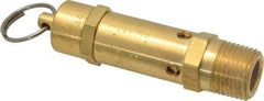 Kingston - 1/2" Inlet, ASME Safety Relief Valve - 150 Max psi, Brass - Eagle Tool & Supply