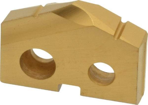 Allied Machine and Engineering - 15.5mm Diam x 1/8" Thick, Seat Code 0, 132° Included Angle Spade Drill Insert - TiN Coated, Cobalt, Series T-A - Eagle Tool & Supply