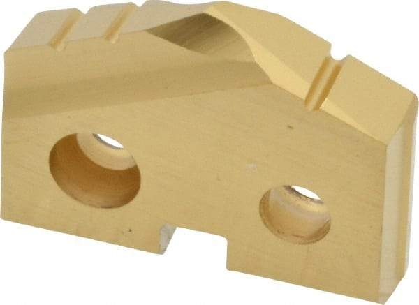 Allied Machine and Engineering - 3/4" Diam x 5/32" Thick, Seat Code 1, 132° Included Angle Spade Drill Insert - TiN Coated, Cobalt, Series T-A - Eagle Tool & Supply