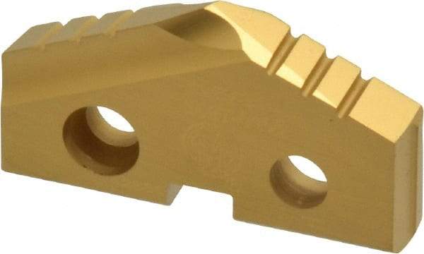Allied Machine and Engineering - 1-5/32" Diam x 3/16" Thick, Seat Code 2, 132° Included Angle Spade Drill Insert - TiN Coated, Cobalt, Series T-A - Eagle Tool & Supply