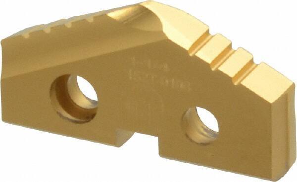 Allied Machine and Engineering - 1-1/4" Diam x 3/16" Thick, Seat Code 2, 132° Included Angle Spade Drill Insert - TiN Coated, Cobalt, Series T-A - Eagle Tool & Supply