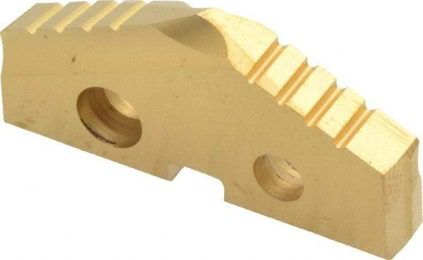 Allied Machine and Engineering - 1-5/16" Diam x 3/16" Thick, Seat Code 2, 132° Included Angle Spade Drill Insert - TiN Coated, Cobalt, Series T-A - Eagle Tool & Supply