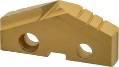 Allied Machine and Engineering - 1-9/16" Diam x 1/4" Thick, Seat Code 3, 132° Included Angle Spade Drill Insert - TiN Coated, Cobalt, Series GEN2 T-A - Eagle Tool & Supply