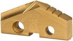 Allied Machine and Engineering - 1-5/8" Diam x 1/4" Thick, Seat Code 3, 132° Included Angle Spade Drill Insert - TiN Coated, Cobalt, Series GEN2 T-A - Eagle Tool & Supply