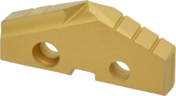 Allied Machine and Engineering - 1-23/32" Diam x 1/4" Thick, Seat Code 3, 132° Included Angle Spade Drill Insert - TiN Coated, Cobalt, Series GEN2 T-A - Eagle Tool & Supply