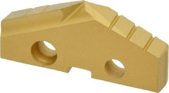 Allied Machine and Engineering - 1-23/32" Diam x 1/4" Thick, Seat Code 3, 132° Included Angle Spade Drill Insert - TiN Coated, Cobalt, Series GEN2 T-A - Eagle Tool & Supply