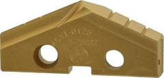 Allied Machine and Engineering - 1-25/32" Diam x 1/4" Thick, Seat Code 3, 132° Included Angle Spade Drill Insert - TiN Coated, Cobalt, Series GEN2 T-A - Eagle Tool & Supply