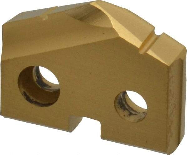 Allied Machine and Engineering - 23/32" Diam x 5/32" Thick, Seat Code 1, 132° Included Angle Spade Drill Insert - TiN Coated, High Speed Steel, Series T-A - Eagle Tool & Supply
