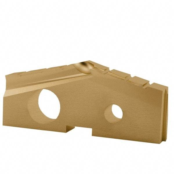 Allied Machine and Engineering - 1-3/16" Diam x 3/16" Thick, Seat Code 2, 132° Included Angle Spade Drill Insert - TiN Coated, High Speed Steel, Series T-A - Eagle Tool & Supply