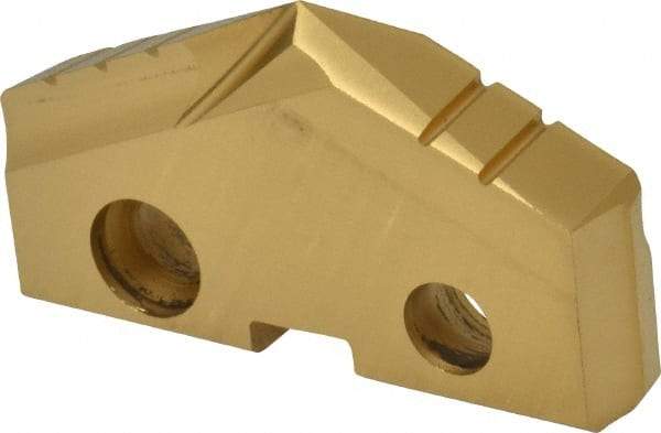Allied Machine and Engineering - 1-15/32" Diam x 1/4" Thick, Seat Code 3, 132° Included Angle Spade Drill Insert - TiN Coated, High Speed Steel, Series GEN2 T-A - Eagle Tool & Supply