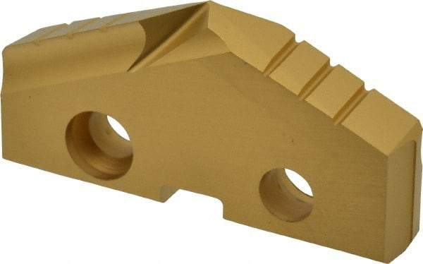 Allied Machine and Engineering - 1-19/32" Diam x 1/4" Thick, Seat Code 3, 132° Included Angle Spade Drill Insert - TiN Coated, High Speed Steel, Series GEN2 T-A - Eagle Tool & Supply