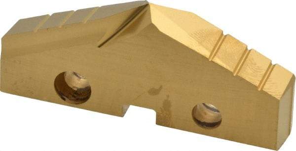 Allied Machine and Engineering - 2-1/8" Diam x 5/16" Thick, Seat Code 4, 132° Included Angle Spade Drill Insert - TiN Coated, High Speed Steel, Series GEN2 T-A - Eagle Tool & Supply