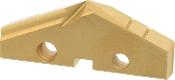 Allied Machine and Engineering - 2-5/16" Diam x 5/16" Thick, Seat Code 4, 132° Included Angle Spade Drill Insert - TiN Coated, High Speed Steel, Series GEN2 T-A - Eagle Tool & Supply