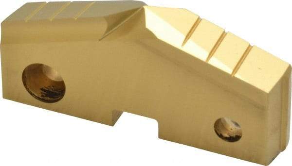 Allied Machine and Engineering - 2-5/8" Diam x 7/16" Thick, Seat Code 5, 144° Included Angle Spade Drill Insert - TiN Coated, High Speed Steel, Series GEN2 T-A - Eagle Tool & Supply