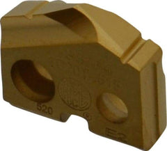 Allied Machine and Engineering - 33/64" Diam x 1/8" Thick, Seat Code 0, 132° Included Angle Spade Drill Insert - TiN Coated, Carbide, Grade K20, Series T-A - Eagle Tool & Supply
