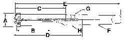 Allied Machine and Engineering - Series 2.5, 1-3/16 to 1-3/8" Diam, 4MT Taper Shank, Helical Flute Spade Drill - 7-3/8" Max Depth, 10-37/64" Body Length, 15-1/16" OAL, Standard Length, Through Coolant - Eagle Tool & Supply