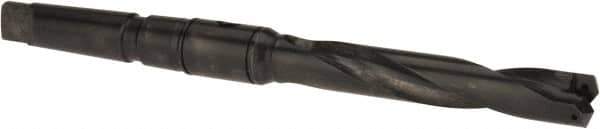 Allied Machine and Engineering - Series 1.5, 55/64 to 15/16" Diam, 3MT Taper Shank, Helical Flute Spade Drill - 4-3/4" Max Depth, 7-39/64" Body Length, 11-5/32" OAL, Intermediate Length, Through Coolant - Eagle Tool & Supply