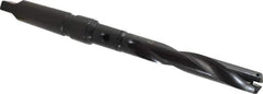 Allied Machine and Engineering - Series 2, 31/32 to 1-3/8" Diam, 4MT Taper Shank, Helical Flute Spade Drill - 5-3/8" Max Depth, 8-19/64" Body Length, 12-25/32" OAL, Intermediate Length, Through Coolant - Eagle Tool & Supply