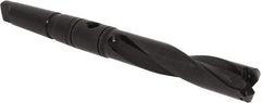 Allied Machine and Engineering - Series 2.5, 1-3/16 to 1-3/8" Diam, 4MT Taper Shank, Helical Flute Spade Drill - 5-3/8" Max Depth, 8-37/64" Body Length, 13-1/16" OAL, Intermediate Length, Through Coolant - Eagle Tool & Supply